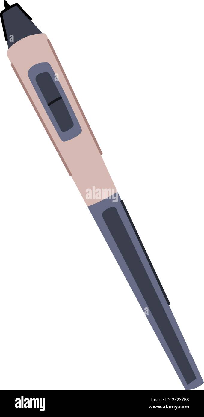 Skizzieren digitaler Stift-Cartoon-Vektor-Illustration Stock Vektor