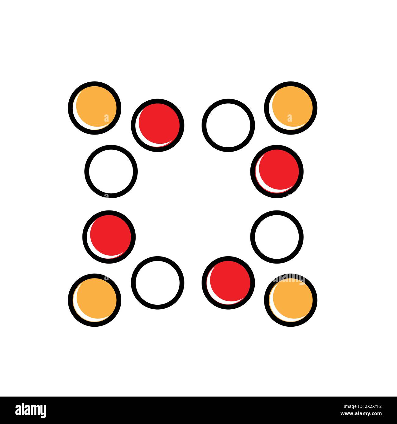 Design Von Vektorsymbolen Für Datencluster Stock Vektor