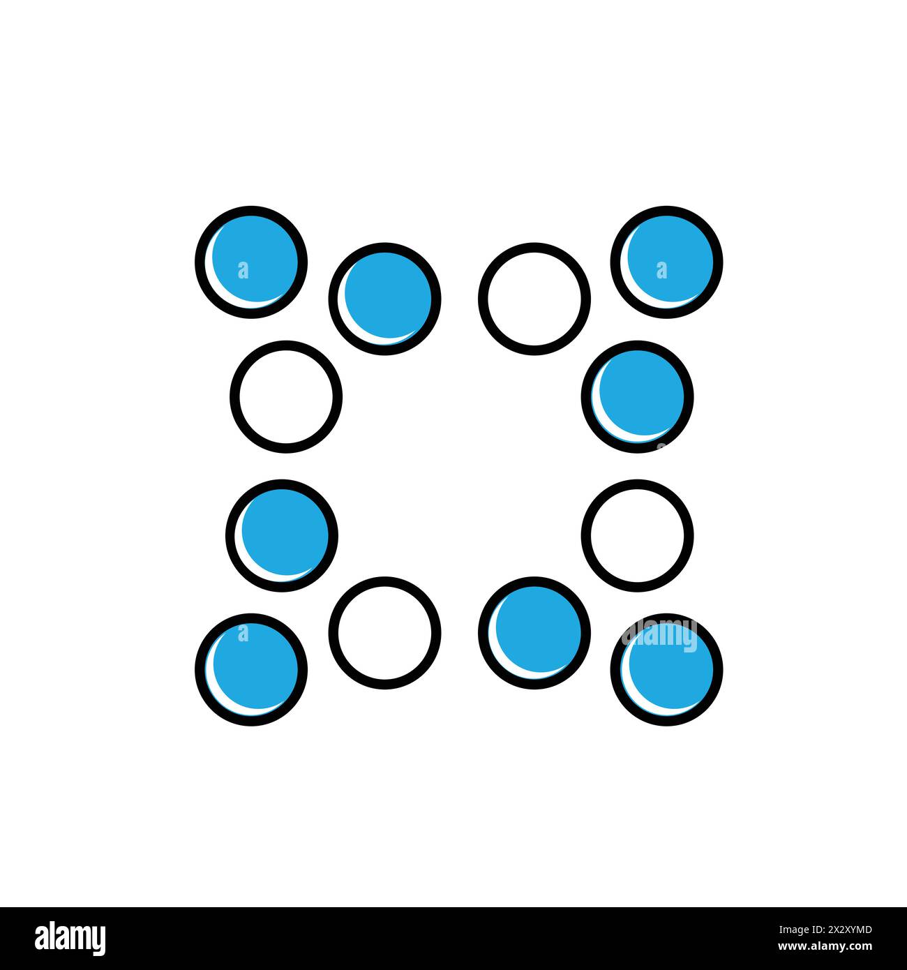 Design Von Vektorsymbolen Für Datencluster Stock Vektor