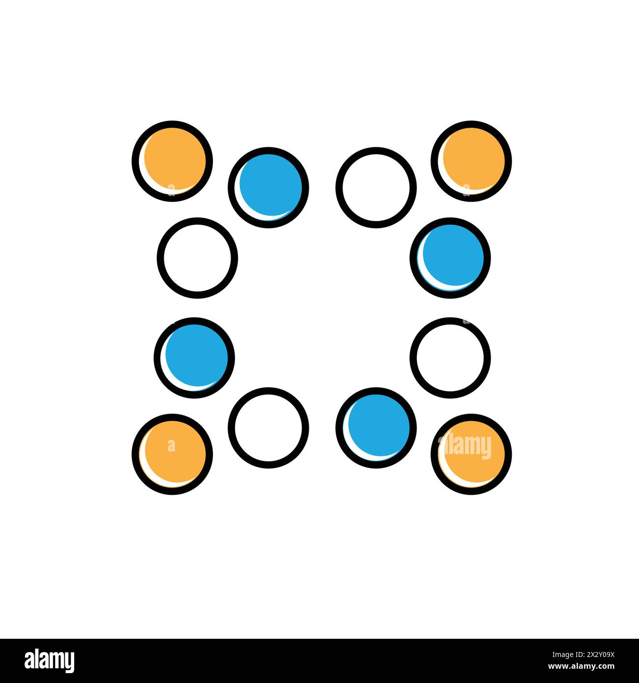 Design Von Vektorsymbolen Für Datencluster Stock Vektor