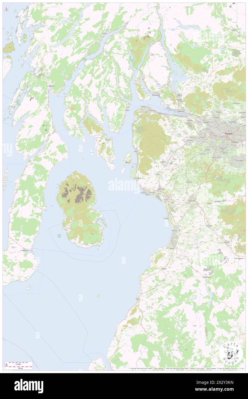 North Ayrshire, North Ayrshire, GB, Vereinigtes Königreich, Schottland, n 55 41' 48'', S 4 44' 1'', Karte, Cartascapes Map, veröffentlicht 2024. Erkunden Sie Cartascapes, eine Karte, die die vielfältigen Landschaften, Kulturen und Ökosysteme der Erde enthüllt. Reisen Sie durch Zeit und Raum und entdecken Sie die Verflechtungen der Vergangenheit, Gegenwart und Zukunft unseres Planeten. Stockfoto