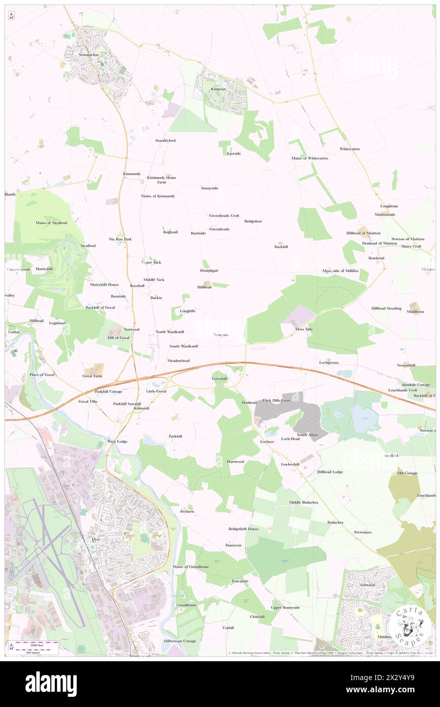 Newpark, Aberdeenshire, GB, Vereinigtes Königreich, Schottland, n 57 13' 54'', S 2 9' 37'', Karte, Cartascapes Map, veröffentlicht 2024. Erkunden Sie Cartascapes, eine Karte, die die vielfältigen Landschaften, Kulturen und Ökosysteme der Erde enthüllt. Reisen Sie durch Zeit und Raum und entdecken Sie die Verflechtungen der Vergangenheit, Gegenwart und Zukunft unseres Planeten. Stockfoto