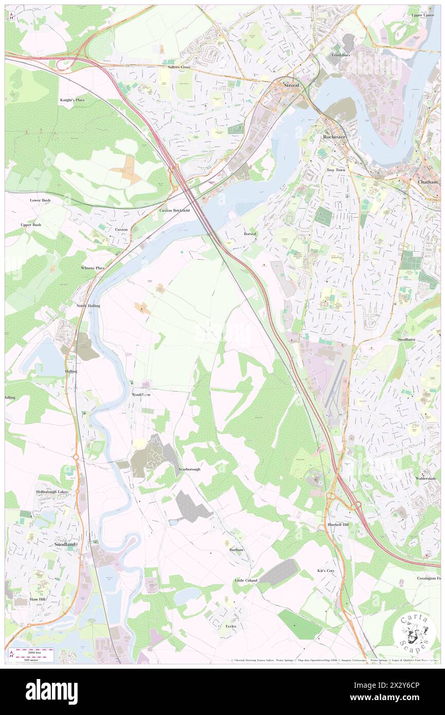 Wouldham Shoulder of Hammel Wood, Medway, GB, Vereinigtes Königreich, England, n 51 21' 35'', N 0 28' 44'', Karte, Cartascapes Map, veröffentlicht 2024. Erkunden Sie Cartascapes, eine Karte, die die vielfältigen Landschaften, Kulturen und Ökosysteme der Erde enthüllt. Reisen Sie durch Zeit und Raum und entdecken Sie die Verflechtungen der Vergangenheit, Gegenwart und Zukunft unseres Planeten. Stockfoto