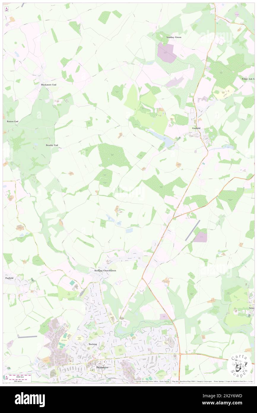 Bocking Mill Hill, Essex, GB, Vereinigtes Königreich, England, n 51 55' 15''', N 0 33' 51'', Karte, Cartascapes Map, veröffentlicht 2024. Erkunden Sie Cartascapes, eine Karte, die die vielfältigen Landschaften, Kulturen und Ökosysteme der Erde enthüllt. Reisen Sie durch Zeit und Raum und entdecken Sie die Verflechtungen der Vergangenheit, Gegenwart und Zukunft unseres Planeten. Stockfoto