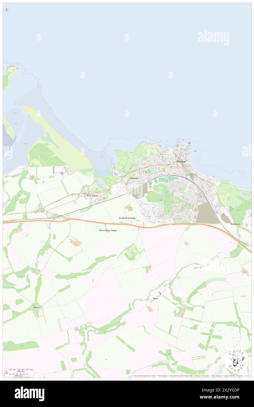 Belhaven Hospital, East Lothian, GB, Vereinigtes Königreich, Schottland, n 55 59' 44'', S 2 32' 15'', Karte, Cartascapes Map, veröffentlicht 2024. Erkunden Sie Cartascapes, eine Karte, die die vielfältigen Landschaften, Kulturen und Ökosysteme der Erde enthüllt. Reisen Sie durch Zeit und Raum und entdecken Sie die Verflechtungen der Vergangenheit, Gegenwart und Zukunft unseres Planeten. Stockfoto