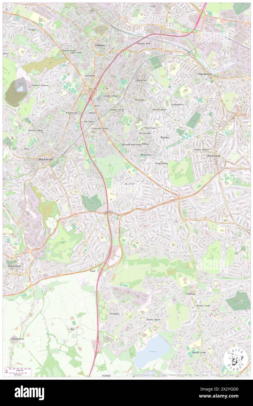 Warley Medical Centre The, Sandwell, GB, Vereinigtes Königreich, England, n 52 28' 4'', S 2 0' 20'', Karte, Cartascapes Map, veröffentlicht 2024. Erkunden Sie Cartascapes, eine Karte, die die vielfältigen Landschaften, Kulturen und Ökosysteme der Erde enthüllt. Reisen Sie durch Zeit und Raum und entdecken Sie die Verflechtungen der Vergangenheit, Gegenwart und Zukunft unseres Planeten. Stockfoto