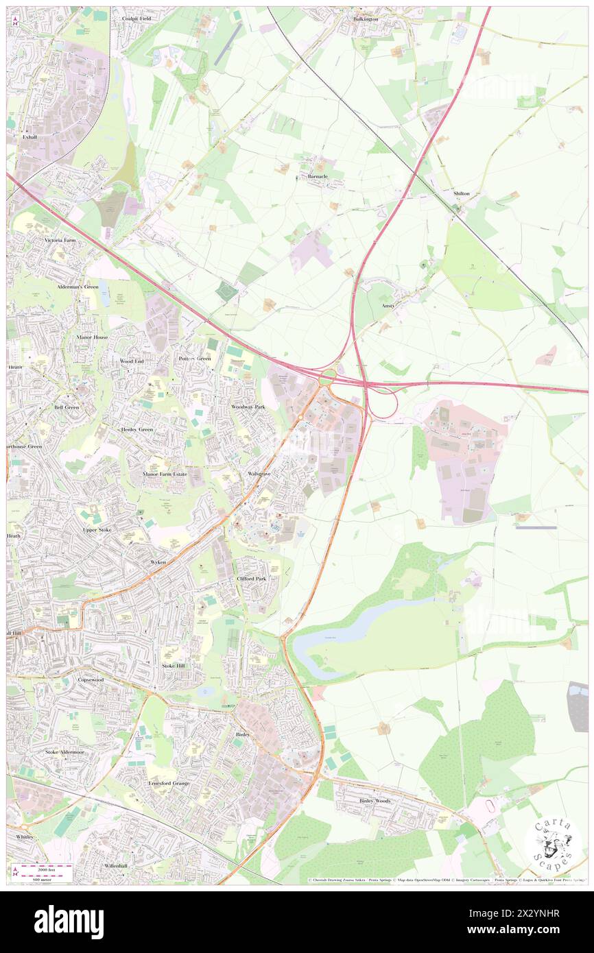 Holiday Inn Coventry M6, Coventry, GB, Großbritannien, England, n 52 25' 50'', S 1 26' 6'', Karte, Cartascapes Map, veröffentlicht 2024. Erkunden Sie Cartascapes, eine Karte, die die vielfältigen Landschaften, Kulturen und Ökosysteme der Erde enthüllt. Reisen Sie durch Zeit und Raum und entdecken Sie die Verflechtungen der Vergangenheit, Gegenwart und Zukunft unseres Planeten. Stockfoto