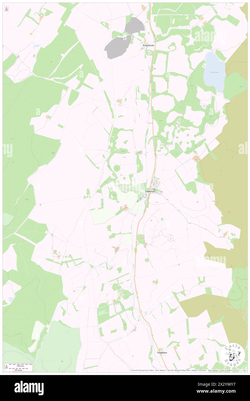 Barony Castle, The Scottish Borders, GB, Vereinigtes Königreich, Schottland, n 55 42' 46'', S 3 13' 0'', Karte, Cartascapes Map, veröffentlicht 2024. Erkunden Sie Cartascapes, eine Karte, die die vielfältigen Landschaften, Kulturen und Ökosysteme der Erde enthüllt. Reisen Sie durch Zeit und Raum und entdecken Sie die Verflechtungen der Vergangenheit, Gegenwart und Zukunft unseres Planeten. Stockfoto