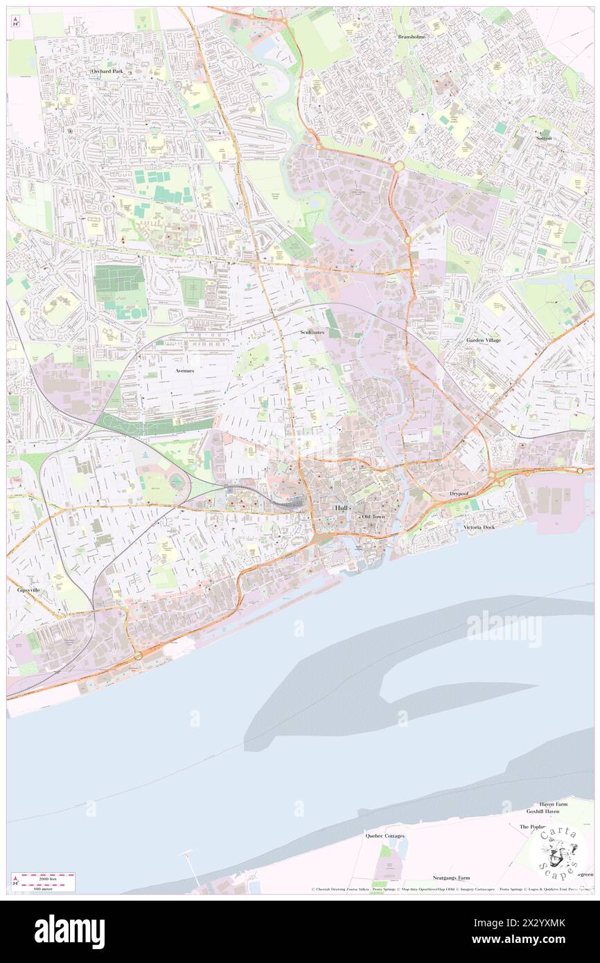 Campanile Hull - City Centre, City of Kingston upon Hull, GB, Vereinigtes Königreich, England, N 53 44' 57'', S 0 20' 47'', Karte, Karte von Cartascapes Map veröffentlicht im Jahr 2024. Erkunden Sie Cartascapes, eine Karte, die die vielfältigen Landschaften, Kulturen und Ökosysteme der Erde enthüllt. Reisen Sie durch Zeit und Raum und entdecken Sie die Verflechtungen der Vergangenheit, Gegenwart und Zukunft unseres Planeten. Stockfoto