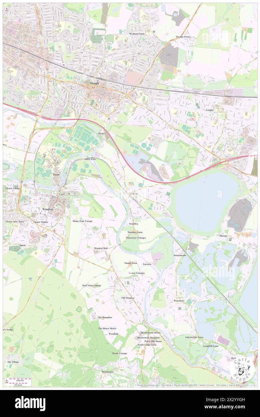 The Manor Hotel, Royal Borough of Windsor and Maidenhead, GB, Vereinigtes Königreich, England, N 51 29' 0'', S 0 34' 47'', Karte, Karte von Cartascapes Map, veröffentlicht 2024. Erkunden Sie Cartascapes, eine Karte, die die vielfältigen Landschaften, Kulturen und Ökosysteme der Erde enthüllt. Reisen Sie durch Zeit und Raum und entdecken Sie die Verflechtungen der Vergangenheit, Gegenwart und Zukunft unseres Planeten. Stockfoto