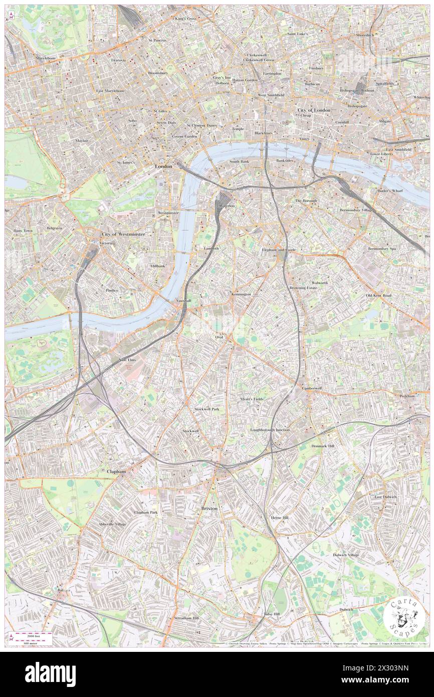 Brit Oval, Greater London, GB, Vereinigtes Königreich, England, n 51 29' 1'', S 0 6' 53'', Karte, Cartascapes Map, veröffentlicht 2024. Erkunden Sie Cartascapes, eine Karte, die die vielfältigen Landschaften, Kulturen und Ökosysteme der Erde enthüllt. Reisen Sie durch Zeit und Raum und entdecken Sie die Verflechtungen der Vergangenheit, Gegenwart und Zukunft unseres Planeten. Stockfoto