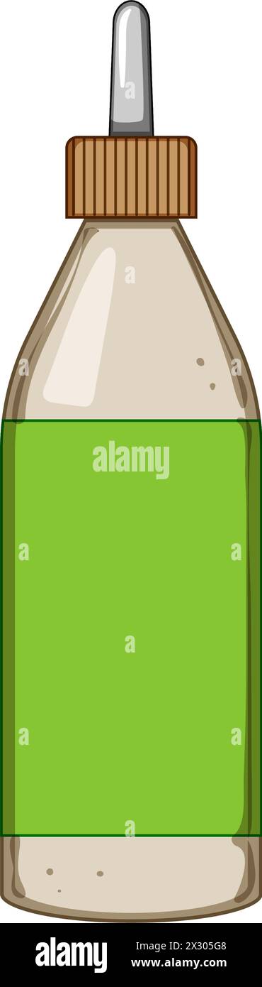 Dichtung Holzkleber Cartoon Vektor Illustration Stock Vektor