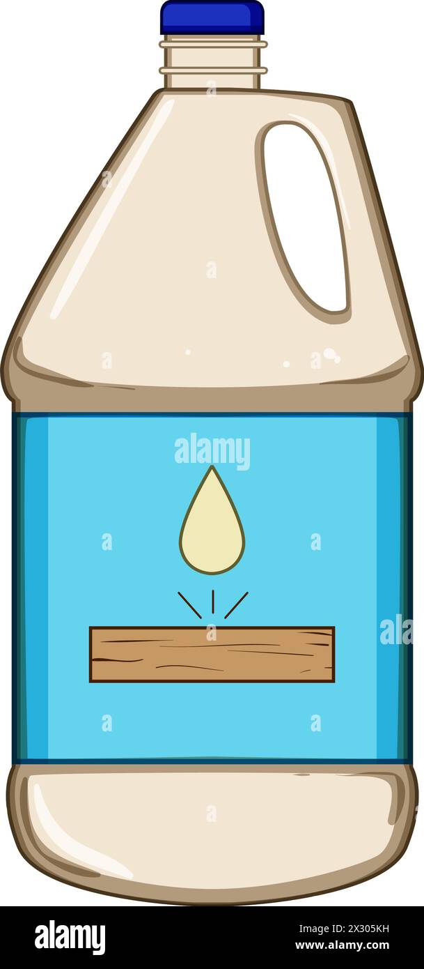 Bond Holzkleber Cartoon Vektor Illustration Stock Vektor