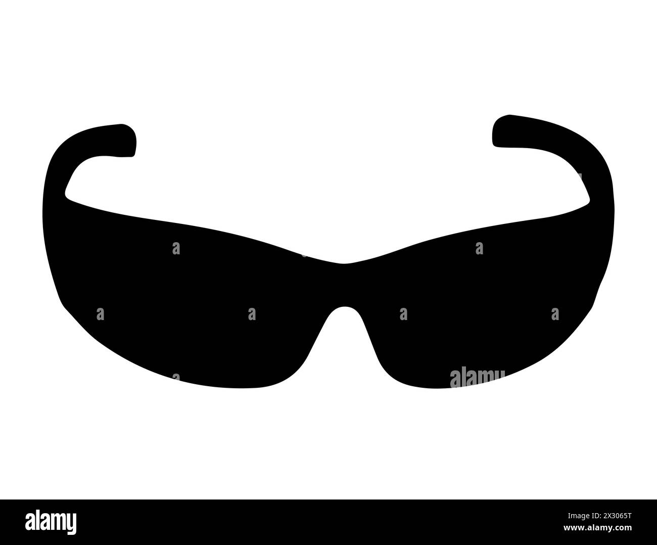 Schutzbrille Silhouette Vektorgrafik Stock Vektor