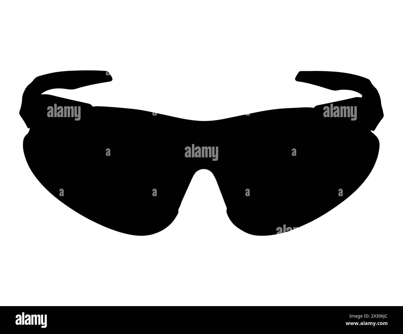 Schutzbrille Silhouette Vektorgrafik Stock Vektor