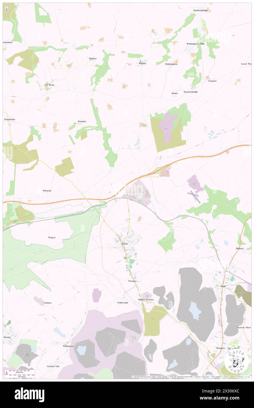 Victoria, Cornwall, GB, Vereinigtes Königreich, England, n 50 25' 15''', S 4 49' 56'', Karte, Cartascapes Map, veröffentlicht 2024. Erkunden Sie Cartascapes, eine Karte, die die vielfältigen Landschaften, Kulturen und Ökosysteme der Erde enthüllt. Reisen Sie durch Zeit und Raum und entdecken Sie die Verflechtungen der Vergangenheit, Gegenwart und Zukunft unseres Planeten. Stockfoto