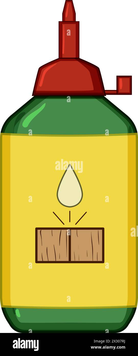 Stock Holzkleber Cartoon Vektor Illustration Stock Vektor