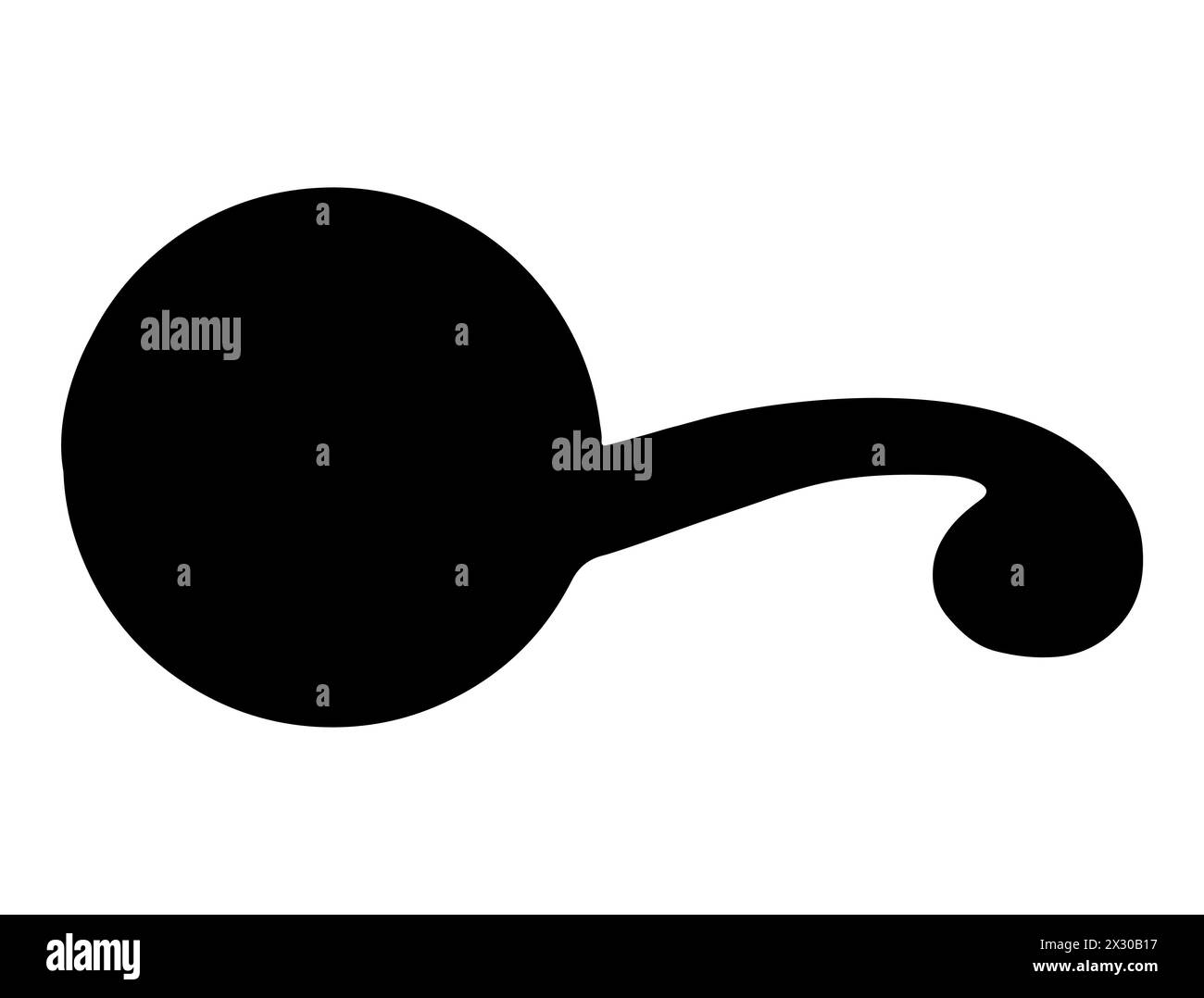 Türgriff Silhouette Vektorgrafik Stock Vektor