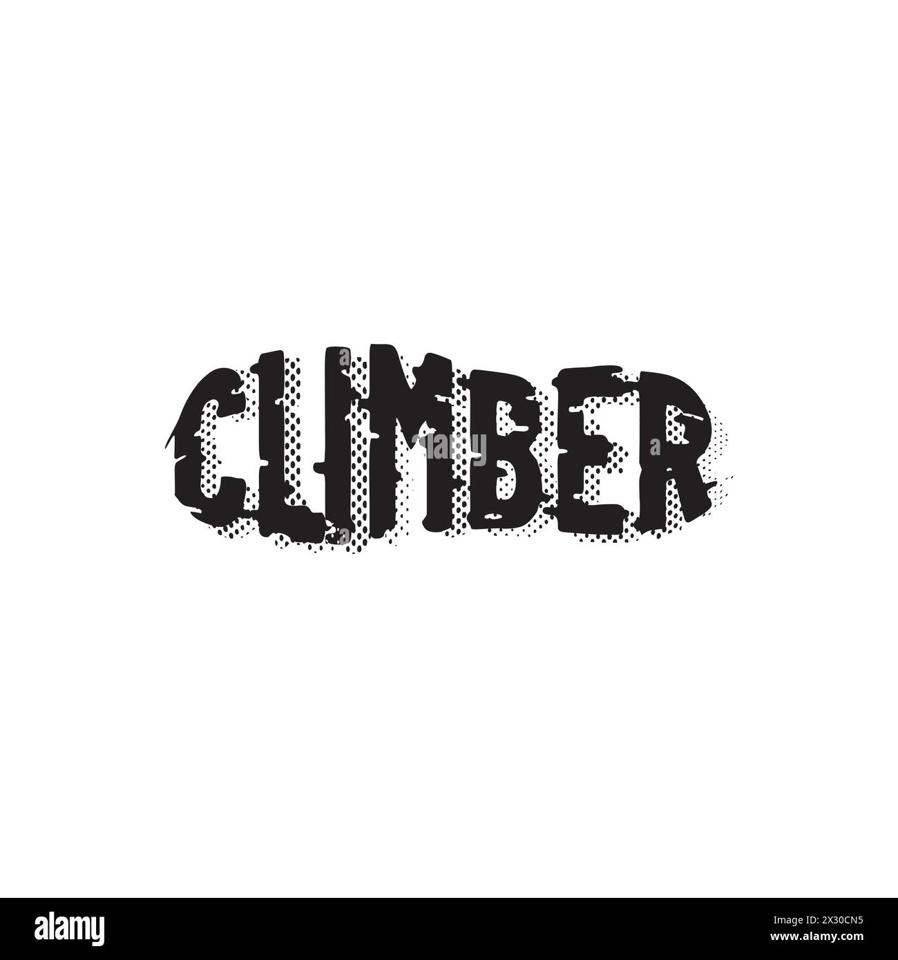 Climber Logo-Design. Outdoor-Logo Stock Vektor