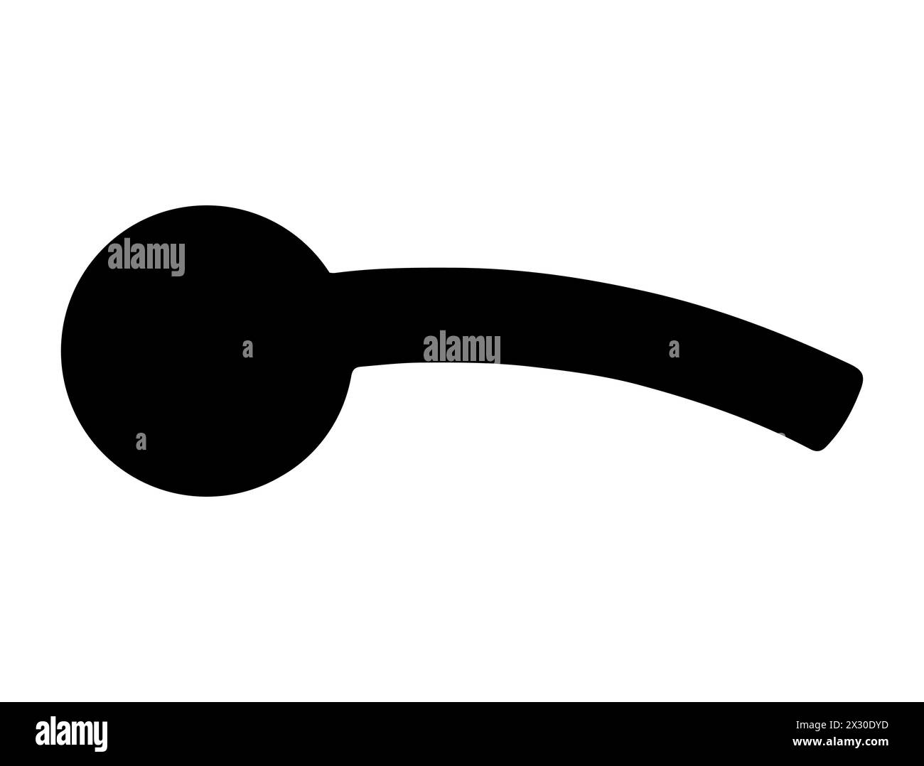 Türgriff Silhouette Vektorgrafik Stock Vektor