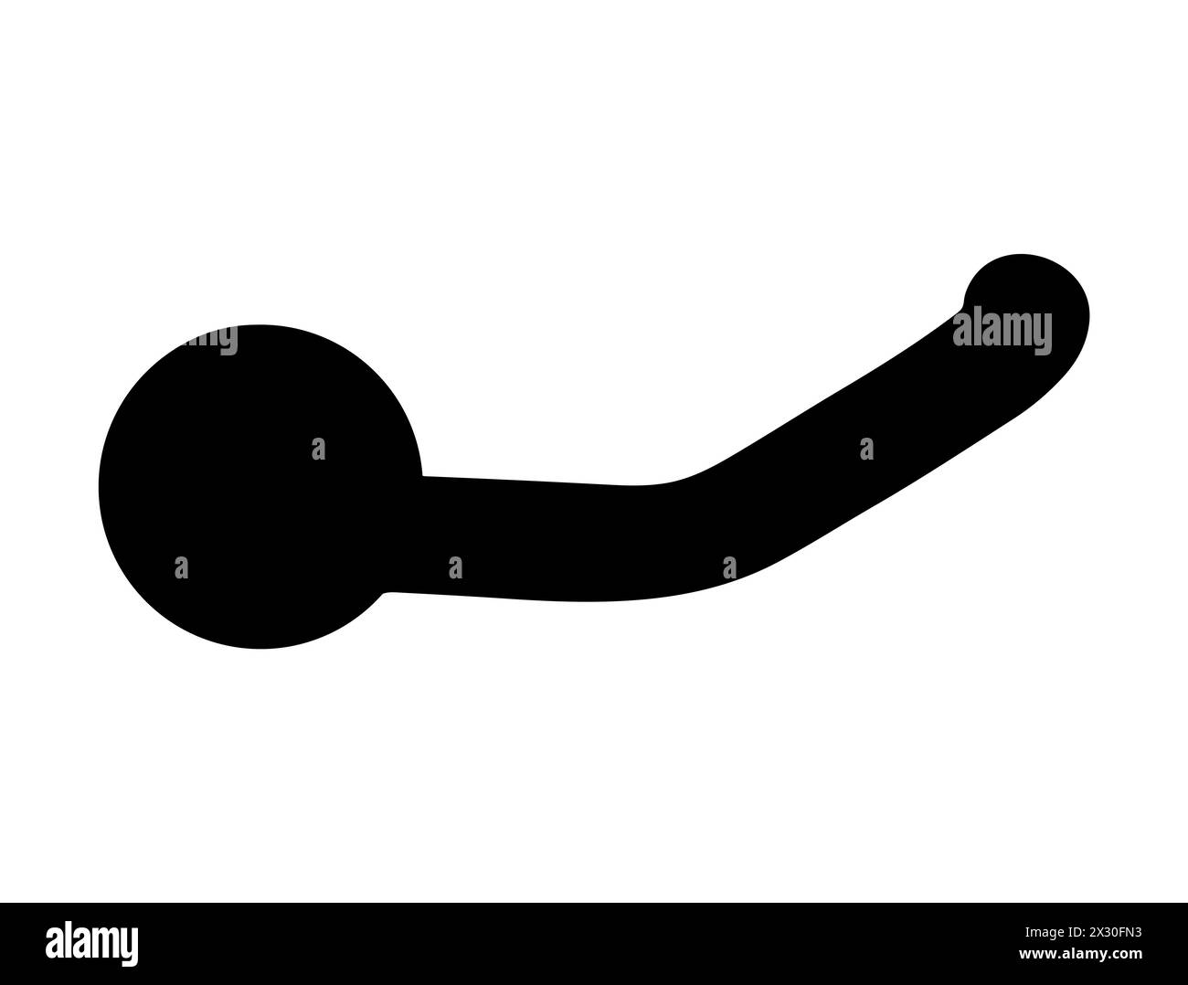 Türgriff Silhouette Vektorgrafik Stock Vektor