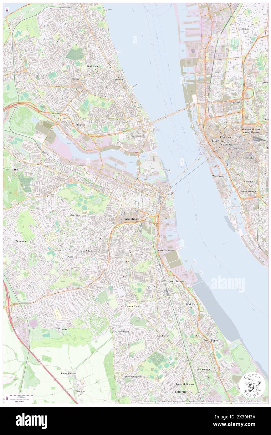 Conway Park Railway Station, Metropolitan Borough of Wirral, GB, Vereinigtes Königreich, England, N 53 23' 34'', S 3 1' 22'', Karte, Cartascapes Map, veröffentlicht 2024. Erkunden Sie Cartascapes, eine Karte, die die vielfältigen Landschaften, Kulturen und Ökosysteme der Erde enthüllt. Reisen Sie durch Zeit und Raum und entdecken Sie die Verflechtungen der Vergangenheit, Gegenwart und Zukunft unseres Planeten. Stockfoto