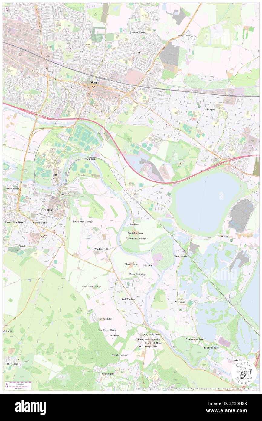 Datchet Railway Station, Royal Borough of Windsor and Maidenhead, GB, Vereinigtes Königreich, England, N 51 28' 59''', S 0 34' 47''', Karte, Cartascapes Map, veröffentlicht 2024. Erkunden Sie Cartascapes, eine Karte, die die vielfältigen Landschaften, Kulturen und Ökosysteme der Erde enthüllt. Reisen Sie durch Zeit und Raum und entdecken Sie die Verflechtungen der Vergangenheit, Gegenwart und Zukunft unseres Planeten. Stockfoto