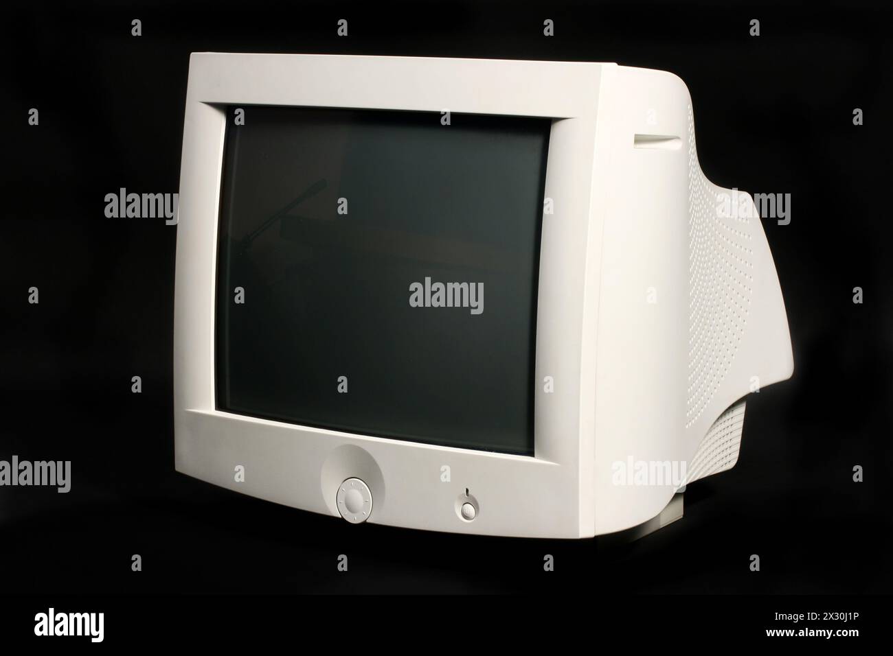 Computermonitor Kathodenstrahlröhre PC Stockfoto