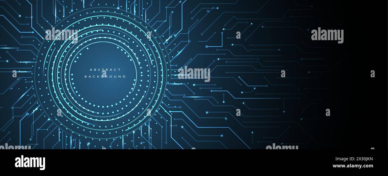 Technologie abstrakter futuristischer Wissenschaftshintergrund für das Internet-Geschäft. Big-Data-Konzept. Vektorgrafik. Stock Vektor