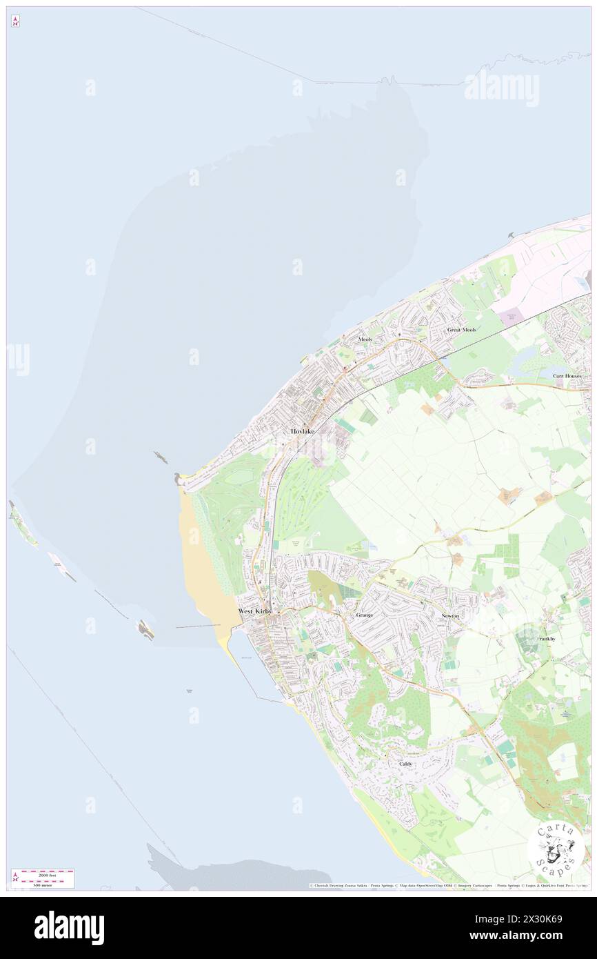 Hoylake Railway Station, Metropolitan Borough of Wirral, GB, Vereinigtes Königreich, England, N 53 23' 24'', S 3 10' 44'', Karte, Cartascapes Map, veröffentlicht 2024. Erkunden Sie Cartascapes, eine Karte, die die vielfältigen Landschaften, Kulturen und Ökosysteme der Erde enthüllt. Reisen Sie durch Zeit und Raum und entdecken Sie die Verflechtungen der Vergangenheit, Gegenwart und Zukunft unseres Planeten. Stockfoto