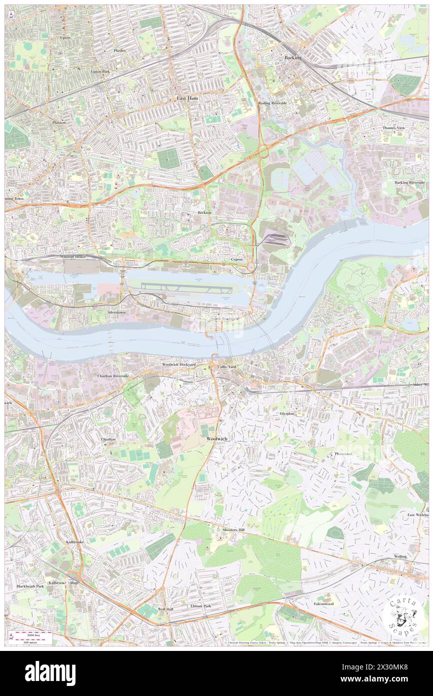 North Woolwich Old Station Museum, Greater London, GB, Vereinigtes Königreich, England, n 51 29' 57''', N 0 3' 44'', Karte, Cartascapes Map, veröffentlicht 2024. Erkunden Sie Cartascapes, eine Karte, die die vielfältigen Landschaften, Kulturen und Ökosysteme der Erde enthüllt. Reisen Sie durch Zeit und Raum und entdecken Sie die Verflechtungen der Vergangenheit, Gegenwart und Zukunft unseres Planeten. Stockfoto