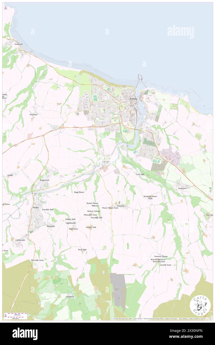 Bahnhof Ruswarp, North Yorkshire, GB, Vereinigtes Königreich, England, n 54 28' 11'', S 0 37' 40'', Karte, Karte, Kartenausgabe 2024. Erkunden Sie Cartascapes, eine Karte, die die vielfältigen Landschaften, Kulturen und Ökosysteme der Erde enthüllt. Reisen Sie durch Zeit und Raum und entdecken Sie die Verflechtungen der Vergangenheit, Gegenwart und Zukunft unseres Planeten. Stockfoto