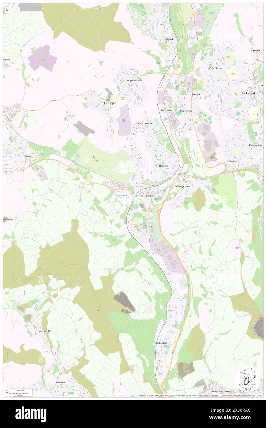 Bahnhof Ystrad Mynach, Caerphilly County Borough, GB, Vereinigtes Königreich, Wales, n 51 38' 26'', S 3 14' 30'', Karte, Cartascapes Map, veröffentlicht 2024. Erkunden Sie Cartascapes, eine Karte, die die vielfältigen Landschaften, Kulturen und Ökosysteme der Erde enthüllt. Reisen Sie durch Zeit und Raum und entdecken Sie die Verflechtungen der Vergangenheit, Gegenwart und Zukunft unseres Planeten. Stockfoto