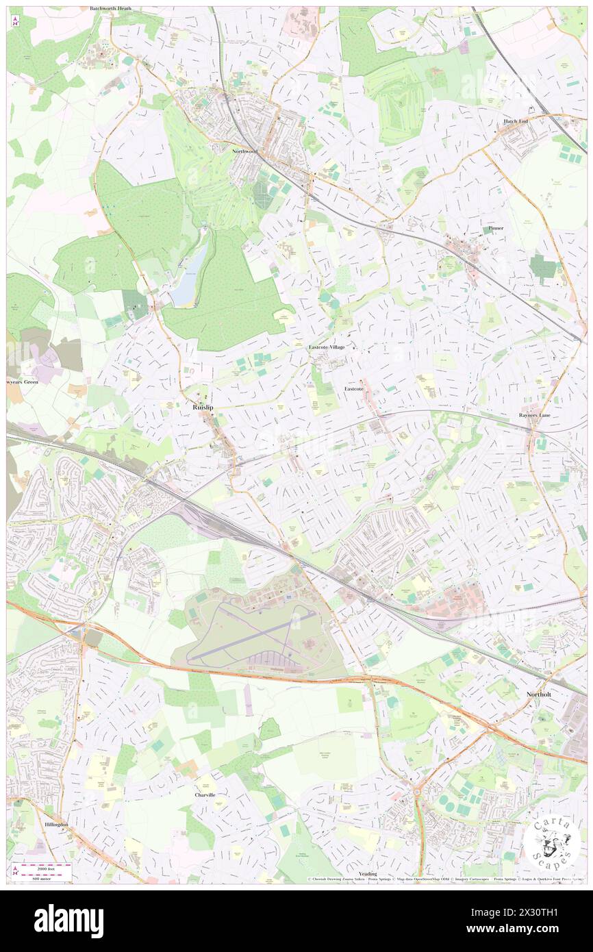 Ruislip Manor – U-Bahn-Station, Greater London, GB, Großbritannien, England, n 51 34' 24'', S 0 24' 41'', Karte, Cartascapes Map, veröffentlicht 2024. Erkunden Sie Cartascapes, eine Karte, die die vielfältigen Landschaften, Kulturen und Ökosysteme der Erde enthüllt. Reisen Sie durch Zeit und Raum und entdecken Sie die Verflechtungen der Vergangenheit, Gegenwart und Zukunft unseres Planeten. Stockfoto