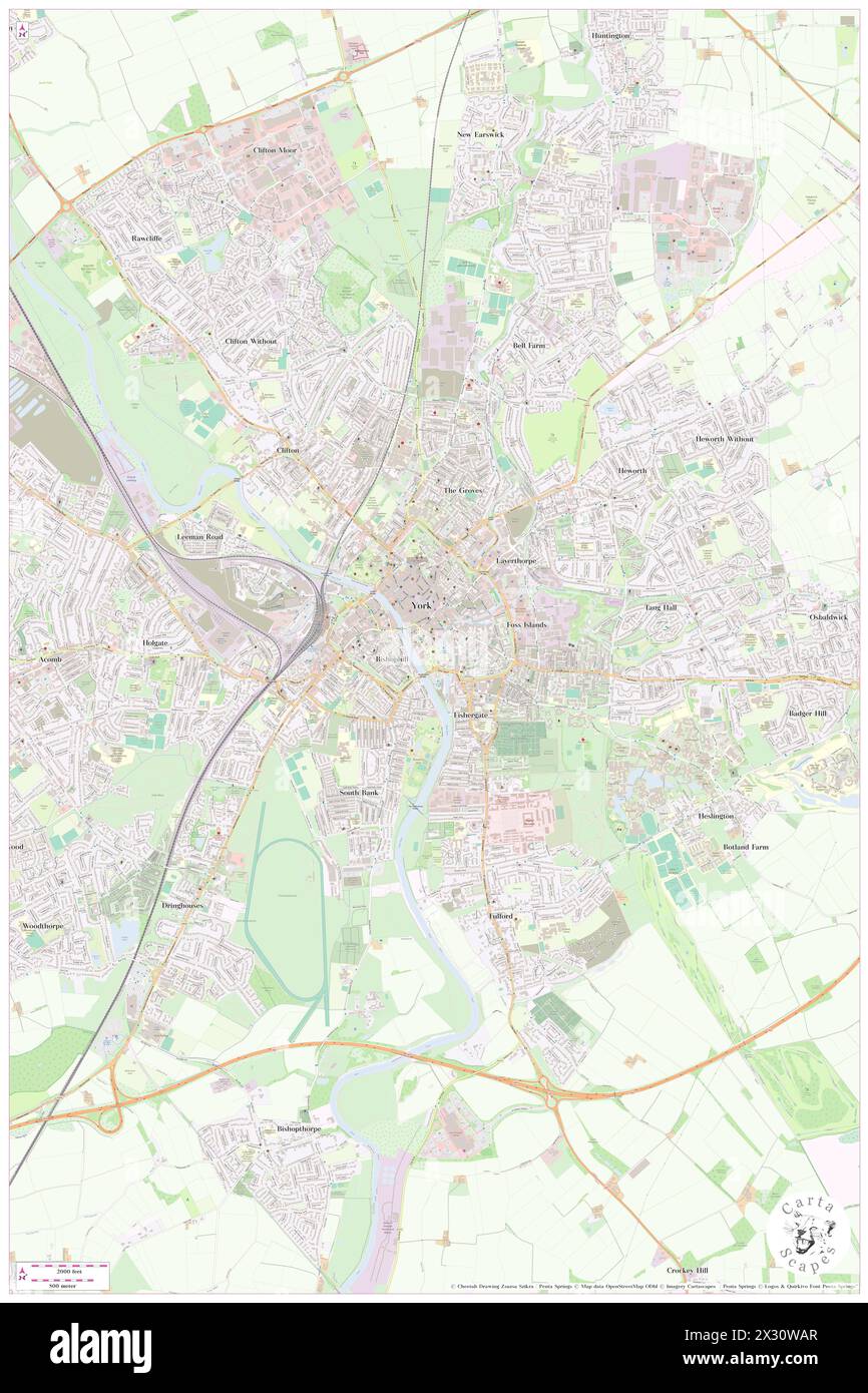 Clifford's Tower, City of York, GB, Vereinigtes Königreich, England, n 53 57' 21'', S 1 4' 48'', Karte, Cartascapes Map, veröffentlicht 2024. Erkunden Sie Cartascapes, eine Karte, die die vielfältigen Landschaften, Kulturen und Ökosysteme der Erde enthüllt. Reisen Sie durch Zeit und Raum und entdecken Sie die Verflechtungen der Vergangenheit, Gegenwart und Zukunft unseres Planeten. Stockfoto