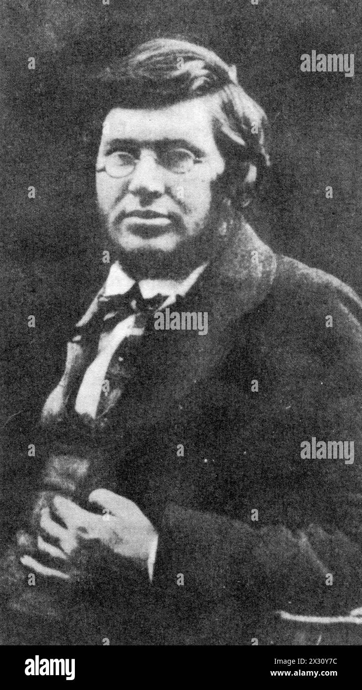 Wallace, Alfred Russel, 8.1.1823–7.11.1913, britischer Wissenschaftler (Naturwissenschaftler), um 1850, ADDITIONAL-RIGHTS-CLEARANCE-INFO-NOT-AVAILABLE Stockfoto