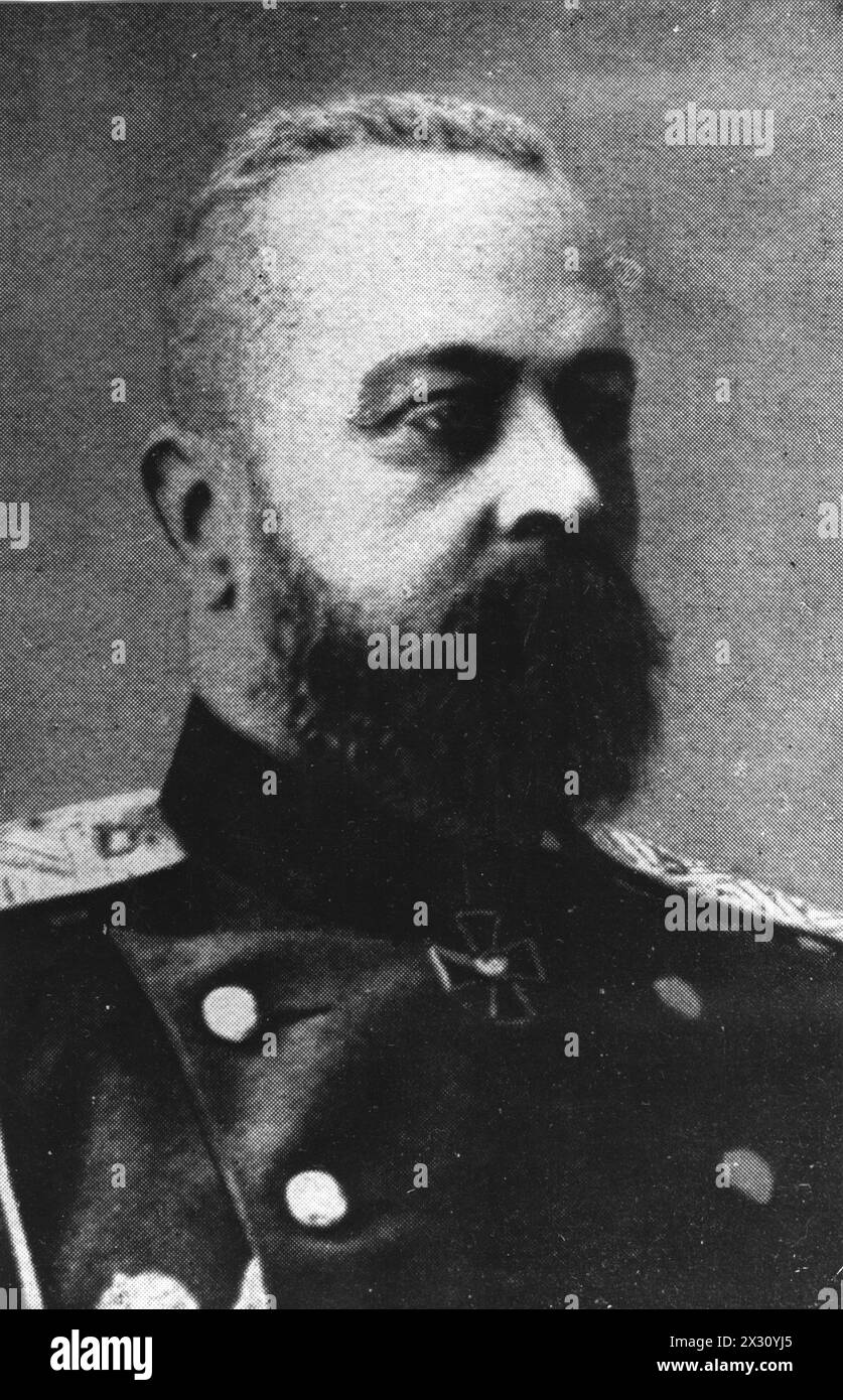 Samsonow, Alexander Wassiljewitsch, 14.11.1859 - 30.8,1914, russischer General, ADDITIONAL-RIGHTS-CLEARANCE-INFO-NOT-AVAILABLE Stockfoto