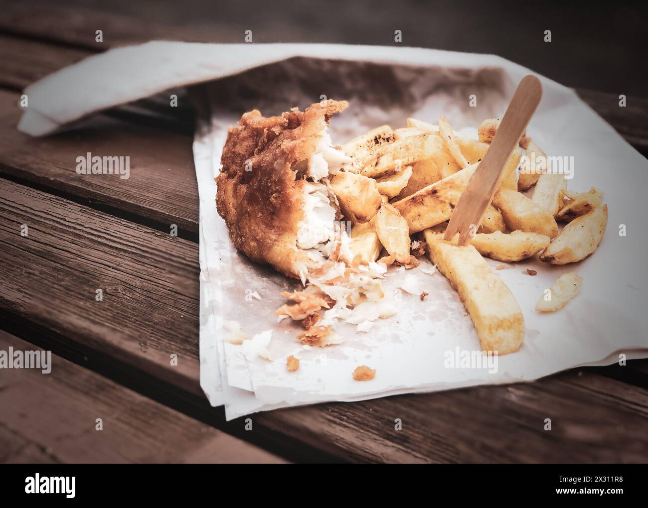 Britischen Fish &amp; Chips. Stockfoto