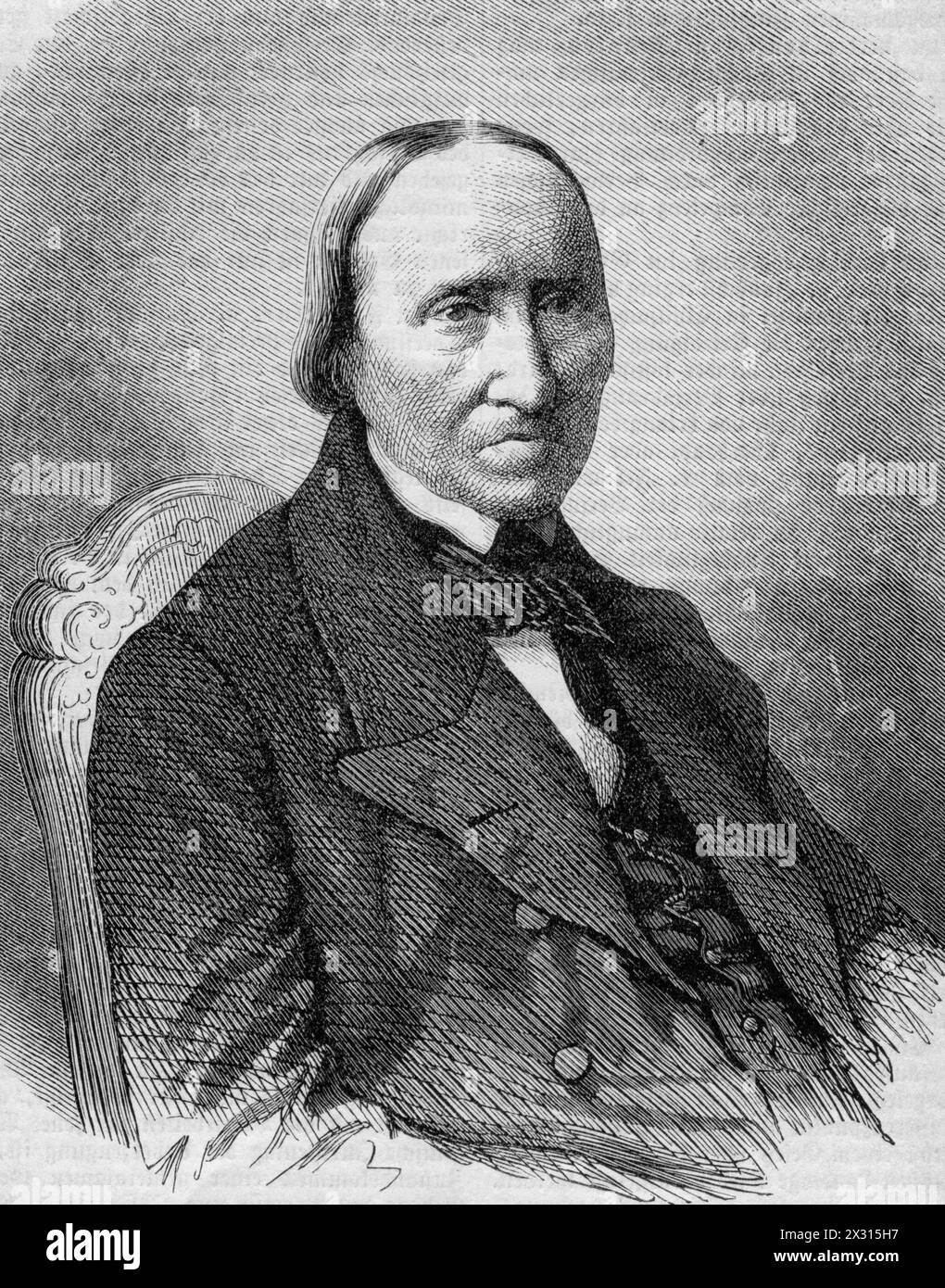 Savigny, Freidrich Carl von, 21.2.1779 - 25.10.1861, deutsche Jurisprudentin, Holzstich, ADDITIONAL-RIGHTS-CLEARANCE-INFO-NOT-AVAILABLE Stockfoto