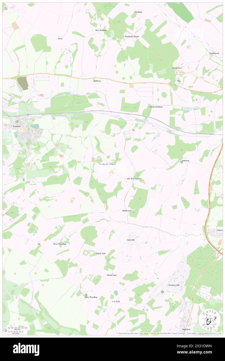 Hampstead Marshall, West Berkshire, GB, Vereinigtes Königreich, England, n 51 23' 13'', S 1 24' 25'', Karte, Cartascapes Map, veröffentlicht 2024. Erkunden Sie Cartascapes, eine Karte, die die vielfältigen Landschaften, Kulturen und Ökosysteme der Erde enthüllt. Reisen Sie durch Zeit und Raum und entdecken Sie die Verflechtungen der Vergangenheit, Gegenwart und Zukunft unseres Planeten. Stockfoto