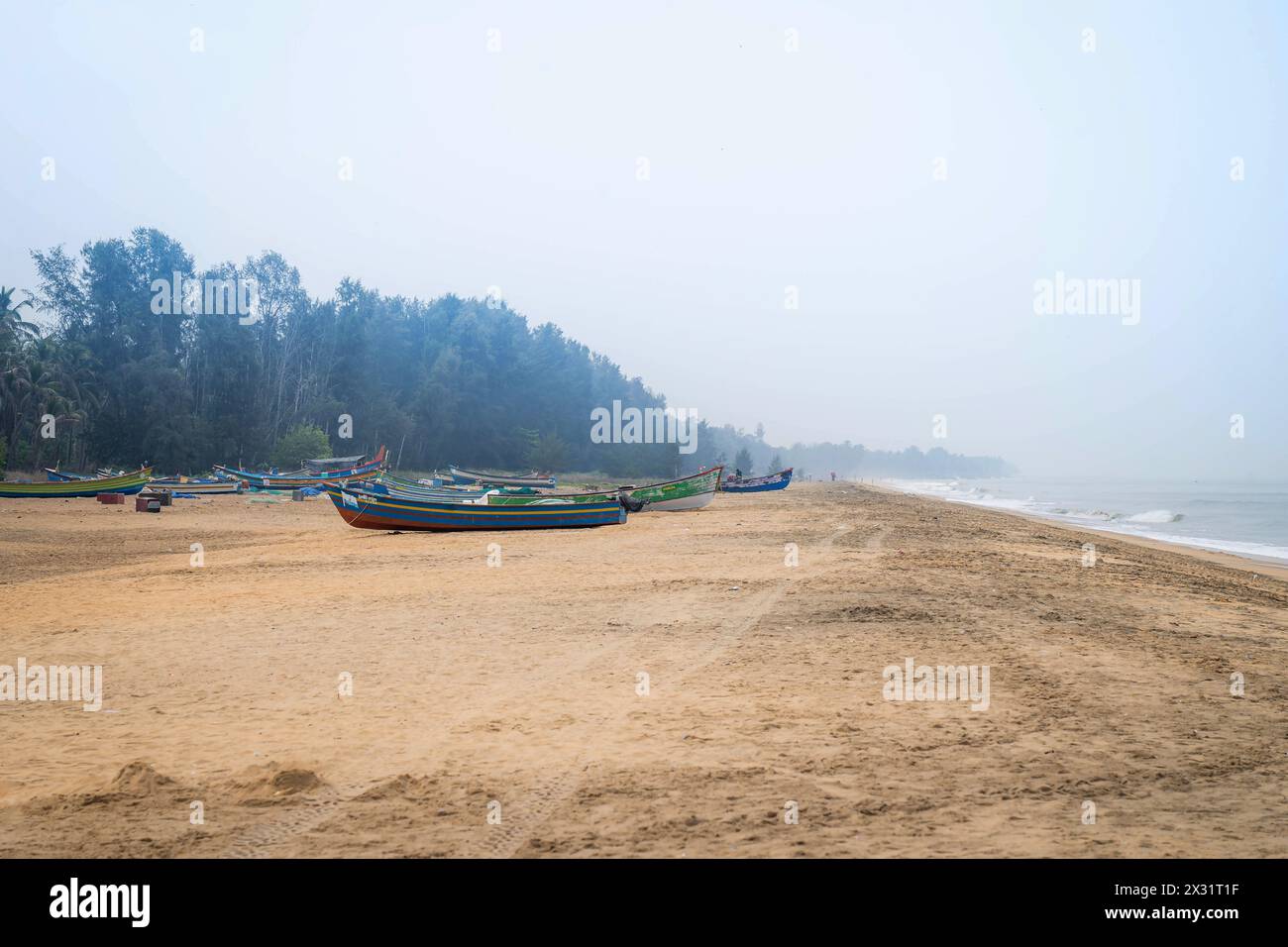 Wunderschöne Meereslandschaft am Chavakkad Beach, Kerala, Indien. Stockfoto