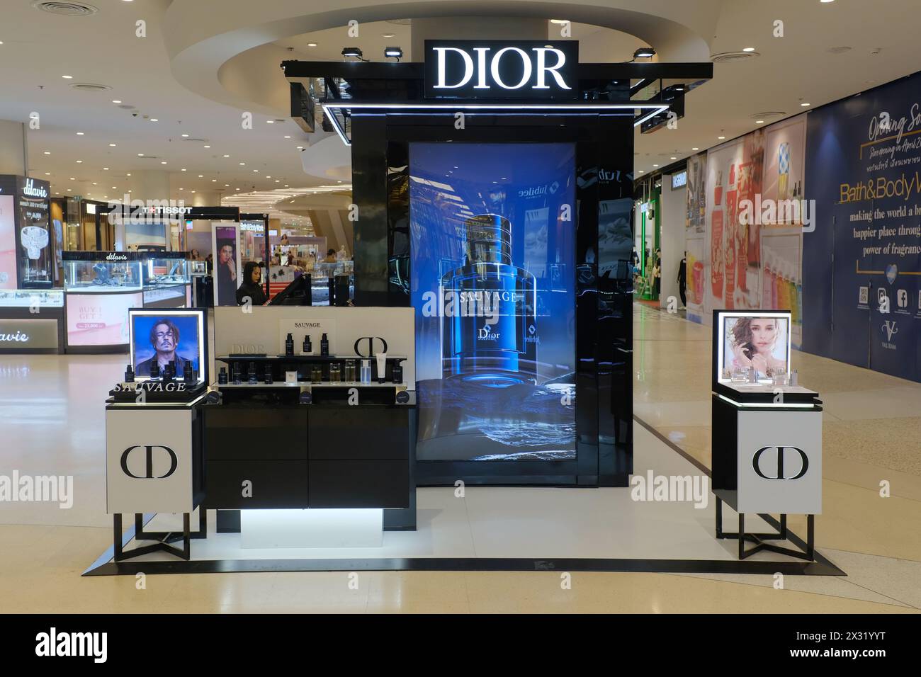 Ein Dior-Geschäft in Thailand Stockfoto