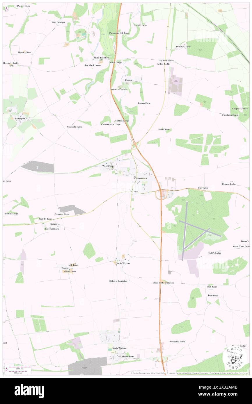 Colsterworth, Lincolnshire, GB, Vereinigtes Königreich, England, n 52 48' 14'', S 0 37' 29'', Karte, Cartascapes Map, veröffentlicht 2024. Erkunden Sie Cartascapes, eine Karte, die die vielfältigen Landschaften, Kulturen und Ökosysteme der Erde enthüllt. Reisen Sie durch Zeit und Raum und entdecken Sie die Verflechtungen der Vergangenheit, Gegenwart und Zukunft unseres Planeten. Stockfoto