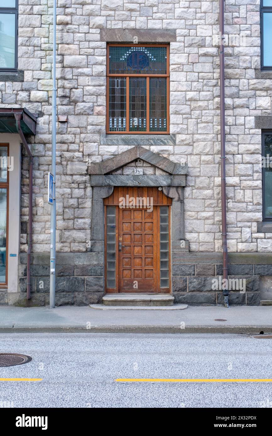 Art-Deco-Haus in Alesund, Norwegen Stockfoto