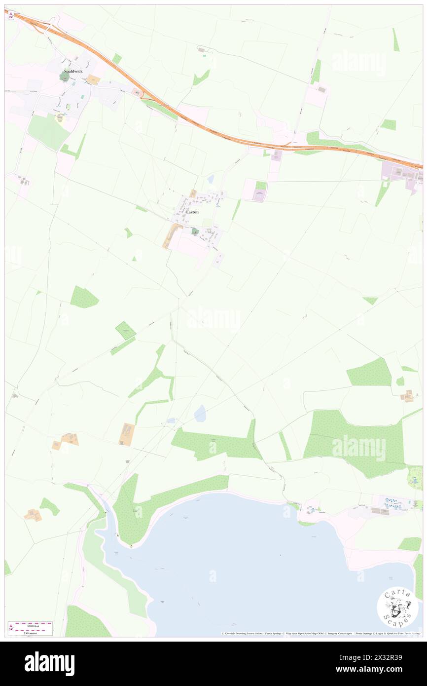 Easton, Lincolnshire, GB, Vereinigtes Königreich, England, n 52 49' 23'', S 0 37' 3'', Karte, Cartascapes Map, veröffentlicht 2024. Erkunden Sie Cartascapes, eine Karte, die die vielfältigen Landschaften, Kulturen und Ökosysteme der Erde enthüllt. Reisen Sie durch Zeit und Raum und entdecken Sie die Verflechtungen der Vergangenheit, Gegenwart und Zukunft unseres Planeten. Stockfoto