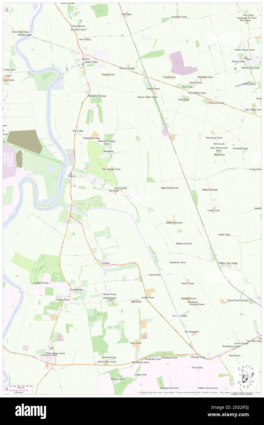 Torksey, Lincolnshire, GB, Vereinigtes Königreich, England, n 53 17' 41''', S 0 43' 16'', Karte, Karte, Kartenausgabe 2024. Erkunden Sie Cartascapes, eine Karte, die die vielfältigen Landschaften, Kulturen und Ökosysteme der Erde enthüllt. Reisen Sie durch Zeit und Raum und entdecken Sie die Verflechtungen der Vergangenheit, Gegenwart und Zukunft unseres Planeten. Stockfoto