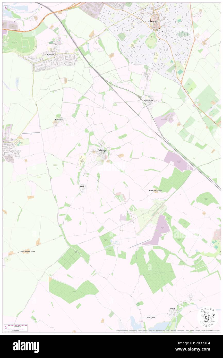 Podington, Bedford, GB, Vereinigtes Königreich, England, n 52 14' 59''', S 0 37' 6'', Karte, Cartascapes Map 2024 veröffentlicht. Erkunden Sie Cartascapes, eine Karte, die die vielfältigen Landschaften, Kulturen und Ökosysteme der Erde enthüllt. Reisen Sie durch Zeit und Raum und entdecken Sie die Verflechtungen der Vergangenheit, Gegenwart und Zukunft unseres Planeten. Stockfoto