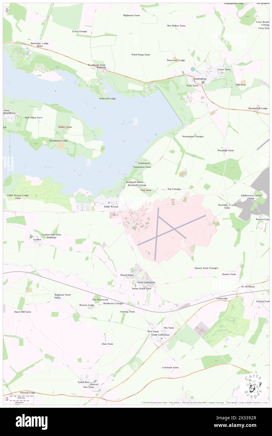 Edith Weston, District of Rutland, GB, Vereinigtes Königreich, England, n 52 38' 15'', S 0 37' 15'', Karte, Cartascapes Map, veröffentlicht 2024. Erkunden Sie Cartascapes, eine Karte, die die vielfältigen Landschaften, Kulturen und Ökosysteme der Erde enthüllt. Reisen Sie durch Zeit und Raum und entdecken Sie die Verflechtungen der Vergangenheit, Gegenwart und Zukunft unseres Planeten. Stockfoto