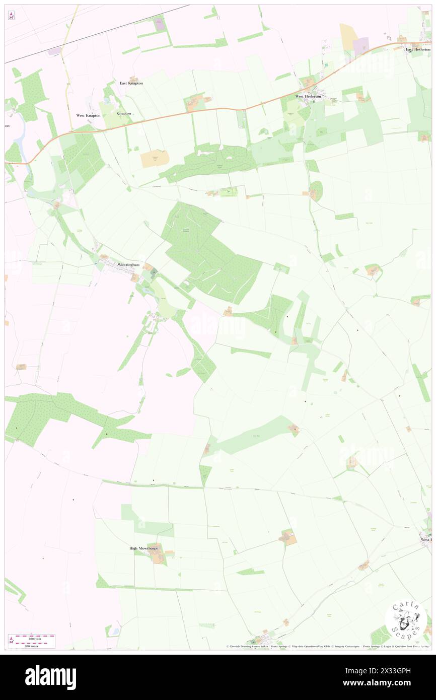 Wintringham, North Yorkshire, GB, Vereinigtes Königreich, England, n 54 8' 21'', S 0 37' 40'', Karte, Cartascapes Map, veröffentlicht 2024. Erkunden Sie Cartascapes, eine Karte, die die vielfältigen Landschaften, Kulturen und Ökosysteme der Erde enthüllt. Reisen Sie durch Zeit und Raum und entdecken Sie die Verflechtungen der Vergangenheit, Gegenwart und Zukunft unseres Planeten. Stockfoto