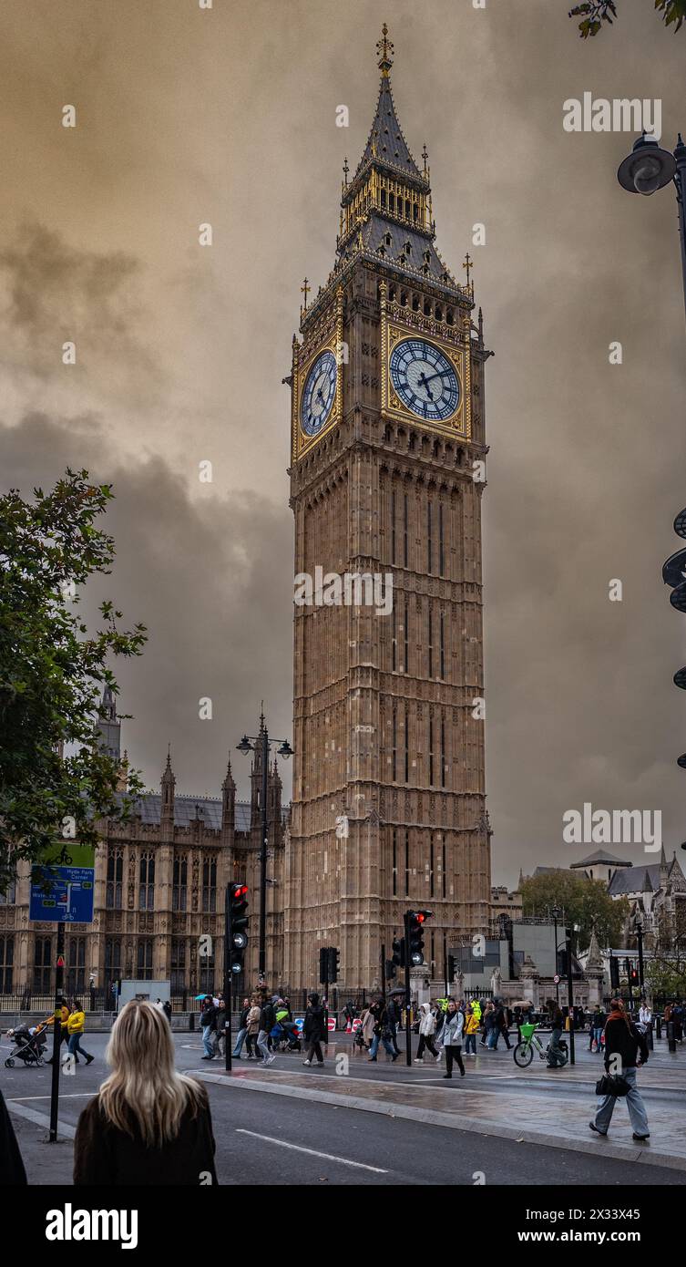 Westminster Abby Big Ben Parliament London England Stockfoto